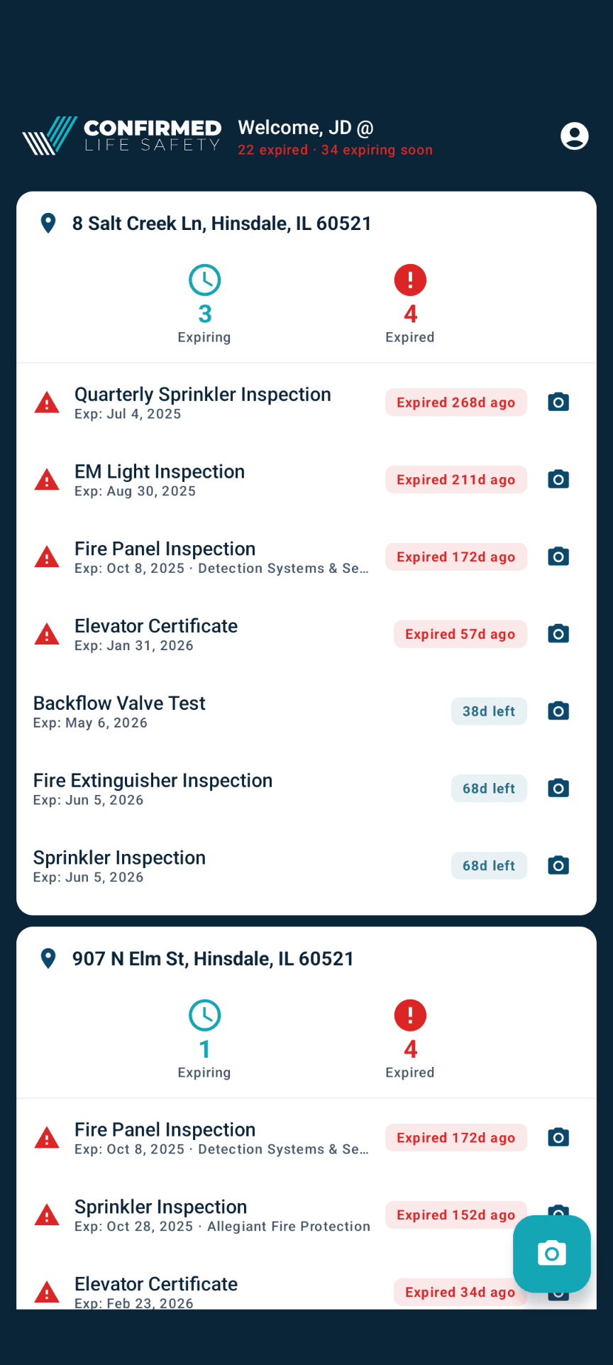 CLS Mobile App Screen 2
